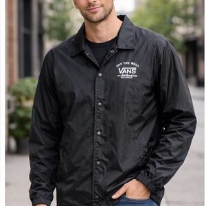 Vans Men’s Rain Jacket Old School Original Vintage Style Streetwear”